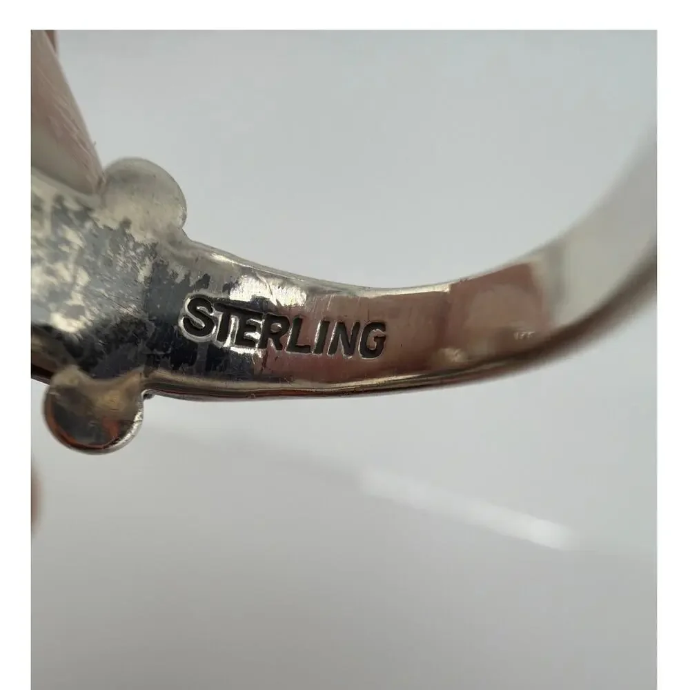 Vintage Zuni Southwestern Sterling Silver Turquoise Ring 5.5